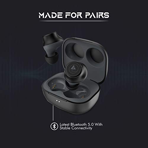 Wings Slay TWS Bluetooth 5.0 True Wireless TWS in Ear Earbuds Earphones with Mic Super Compact Charging Case (Black) Wings Slay TWS Bluetooth 5.0 True Wireless TWS in Ear Earbuds Earphones with Mic Super Compact Charging Case (Black)