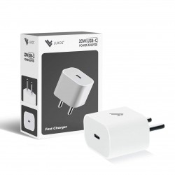 Luxos 20W USB Type-C Wall Charger Compatible for iPhone 12/12 Mini/ 12 Pro Max, Pixel 4 - Ultra-Compact Adapter -White