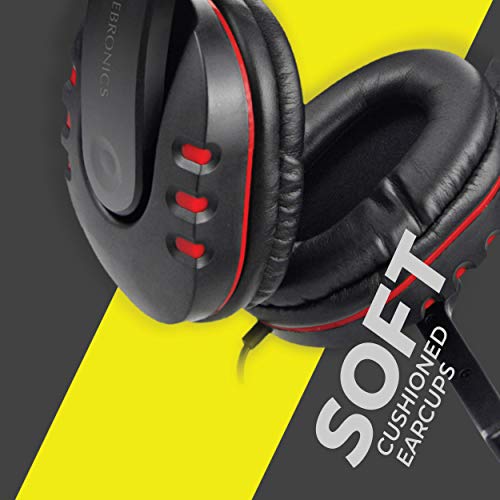 ZEBRONICS Zeb All Rounder - Wired USB Headphone with Adjustable Headband/Mic Black ZEBRONICS Zeb All Rounder - Wired USB Headphone with Adjustable Headband/Mic Black