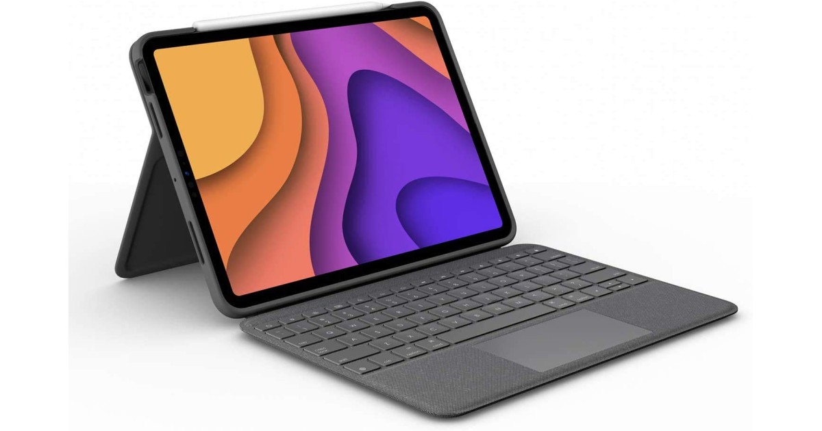 Logi FOLIO TOUCH グレー iPadケース Logitech Folio Touch iPad Keyboard Case with Trackpad and Smart