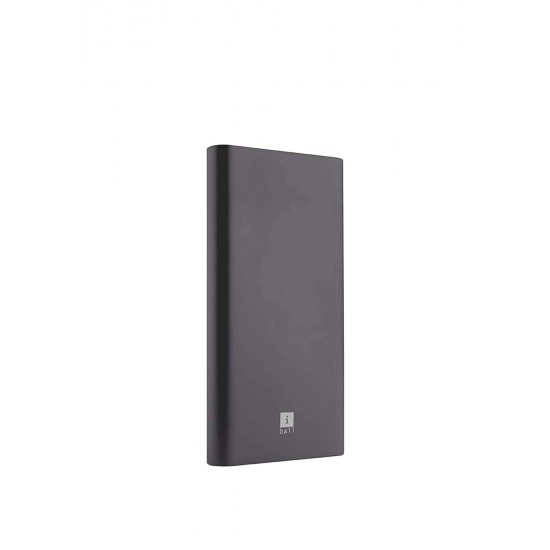 iBall Portable Power Bank, iB-10000M QCPD, Dual USB Output, Black