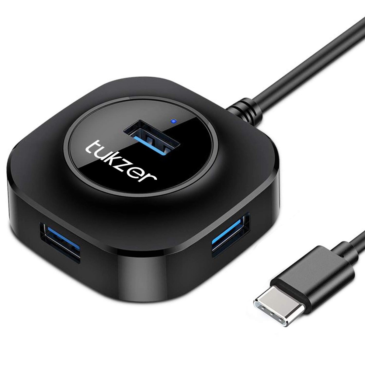 Tukzer USB C Hub Ultra-Slim USB-C Superspeed Adapter with 4 USB 3.0 Ports USB Type C