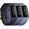 Sounce Pack 3 Silicone Bands for Fitbit Charge 4 / Fitbit Charge 3 / Charge 3 SE Replacement Wristbands for Women Men Small Large(Without Tracker)