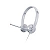 Lenovo 100 Stereo Wired On Ear Headphones with Mic Cloud white