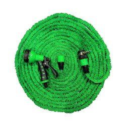 AIRTREE Car & Bike Cleaning Expandable Water Hose Reel 5mtr with Soft Grip 7 Function Spray Gun 