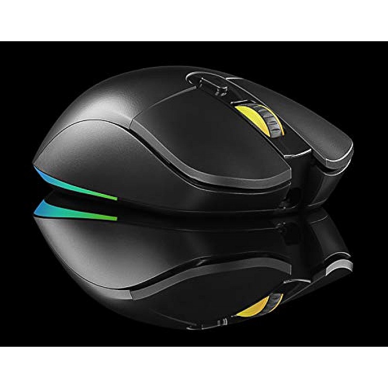 Cosmic Byte Hyperion Wireless Wired Dual Mode Gaming Mouse Rechargeable 1000Hz (Black)