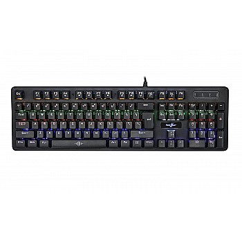 Redgear Shadow Amulet Mechanical Keyboard with Clicky Blue Switch, Rainbow LED Modes