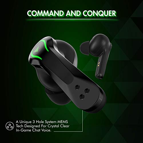 Wings Phantom Gaming True Wireless in Ear Earbuds, Bluetooth 5.0 Earphones with Mic, Full Touch Controls, Type C Charging (Black) Wings Phantom Gaming True Wireless in Ear Earbuds, Bluetooth 5.0 Earphones with Mic, Full Touch Controls, Type C Charging (Black)