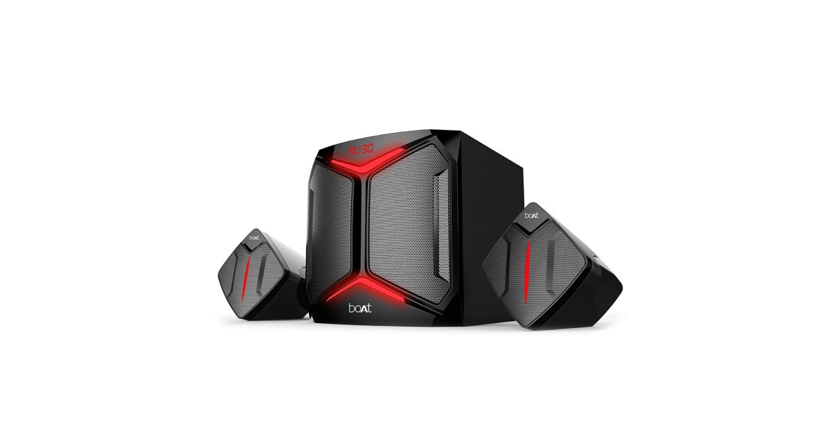 Boat Blitz 2000 100W 2.1 Channel Multimedia Speaker (Premium Black)
