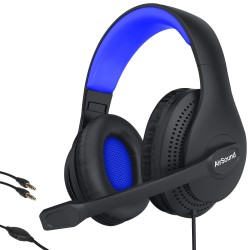 AirSound Alpha-4 Stereo Gaming for Noise Cancelling Wired Over-Ear Headphone (Black)