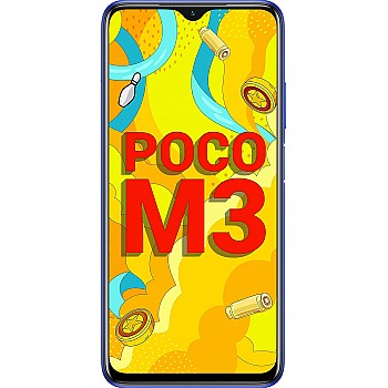 POCO M3 (Cool Blue, 6GB RAM, 64GB Storage) Refurbished 