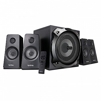 Infinity (JBL) Hardrock 410, 200W Output, 4.1 Channel Multimedia Speaker with Remote, LED Black