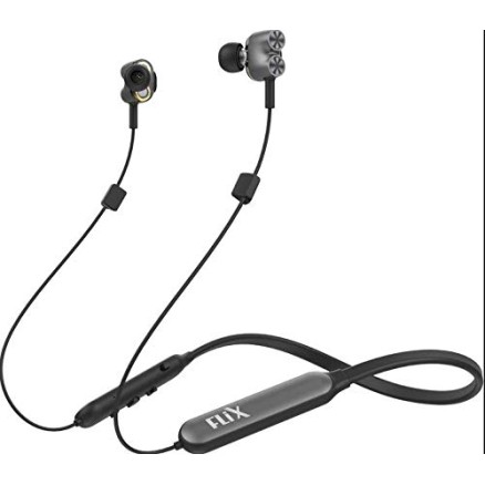 FLiX (Beetel) Blaze 210 Wireless BT v5.0 InEar Neckband with inbuilt Mic (Black) FLiX (Beetel) Blaze 210 Wireless BT v5.0 InEar Neckband with inbuilt Mic (Black)