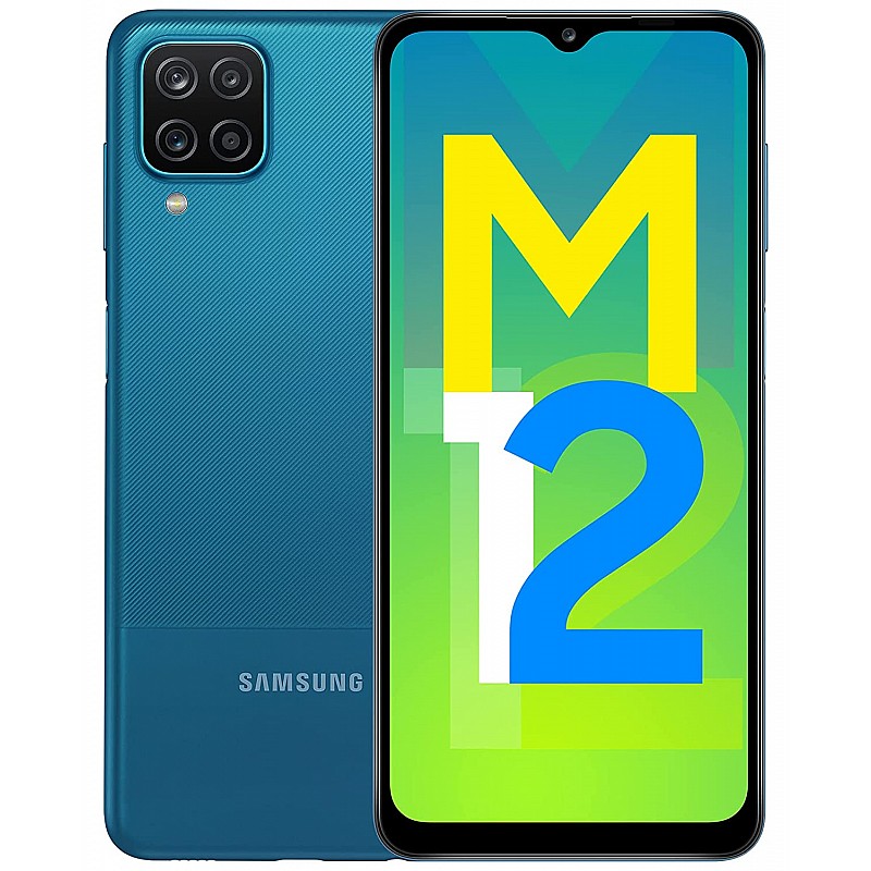 Samsung Galaxy M12 Blue,4GB RAM, 64GB Storage Refurbished 