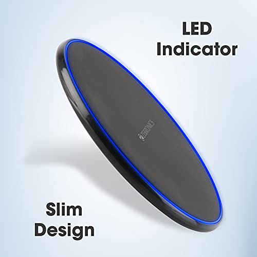 ZEBRONICS ZEB-WCP1001S 10W Wireless Charging Pad with Foreign Object Detection, 10W/7.5W/2.5W Support (Black) ZEBRONICS ZEB-WCP1001S 10W Wireless Charging Pad with Foreign Object Detection, 10W/7.5W/2.5W Support (Black)