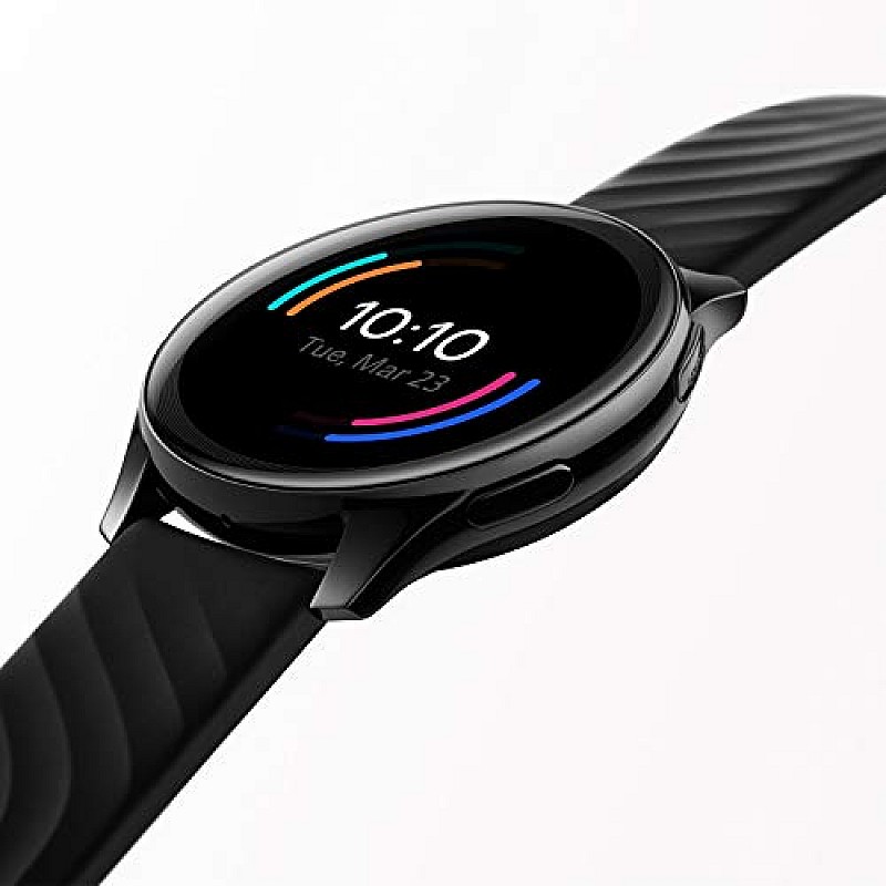 OnePlus Watch Midnight Black: 46mm dial, Warp Charge, 110+ Workout Modes, Smartphone Music,SPO2 Health Monitoring