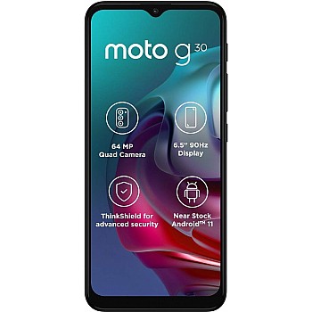 MOTOROLA G30 (Dark Pearl, 4GB RAM, 64GB Storage) Refurbished 