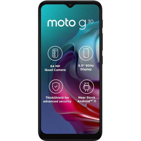 MOTOROLA G30 (Dark Pearl, 4GB RAM, 64GB Storage) Refurbished 