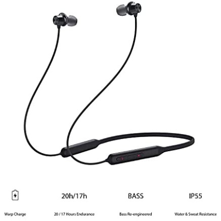 OnePlus Bullets Wireless Z Bass Edition Bold Black OnePlus Bullets Wireless Z Bass Edition Bold Black