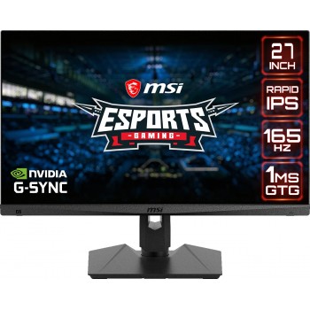 MSI Optix MAG274QRF 27 INCH QD Esports Gaming Monitor WQHD Flat, Rapid IPS, 165Hz, Black