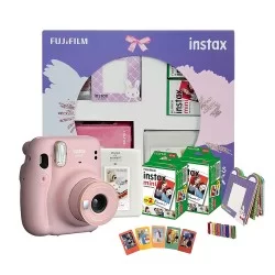 Fujifilm instax mini 11 instant camera (blush pink) happiness box with 40 shots