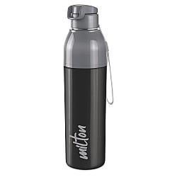 Milton Steel Convey 900 Insulated Inner Stainless Steel Water Bottle, 630 ml, Black