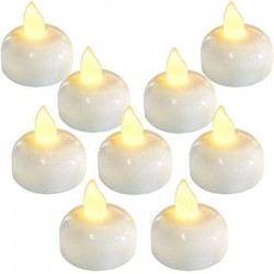 AIRTREE Led Water Sensor Warm Yellow Diya Candle (Pack of 12)