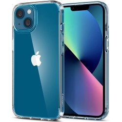 Spigen Ultra Hybrid Back Cover Case Compatible with iPhone 13 (TPU + Poly Carbonate Crystal Clear)