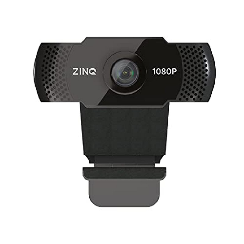 Zinq Full HD 1080P 2.1 Megapixel 30 FPS USB Webcam with Built-in Mic, Plug and Play