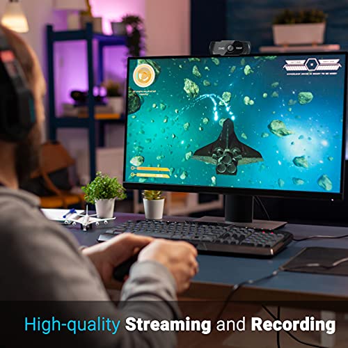 Zinq Full HD 1080P 2.1 Megapixel 30 FPS USB Webcam with Built-in Mic, Plug and Play Zinq Full HD 1080P 2.1 Megapixel 30 FPS USB Webcam with Built-in Mic, Plug and Play