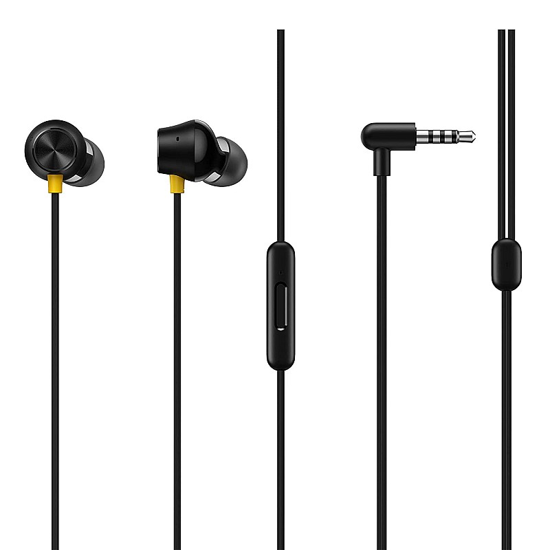 Realme Buds 2 Neo in-Ear Wired Earphones with HD Mic for Android Smartphones Black