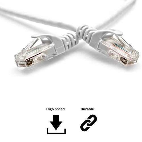 Quantum RJ45 Ethernet Patch/LAN Cable with Gold Plated Connectors Supports Upto 1000Mbps - (3 Meters) White Quantum RJ45 Ethernet Patch/LAN Cable with Gold Plated Connectors Supports Upto 1000Mbps - (3 Meters) White