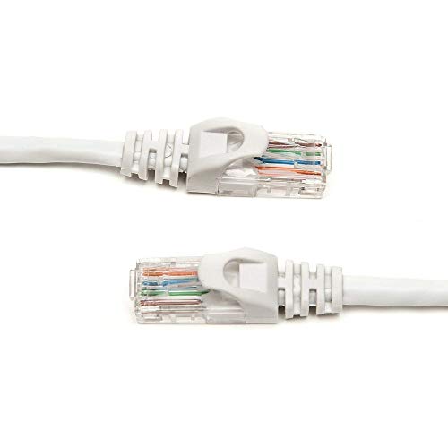 Quantum RJ45 Ethernet Patch/LAN Cable with Gold Plated Connectors Supports Upto 1000Mbps - (3 Meters) White Quantum RJ45 Ethernet Patch/LAN Cable with Gold Plated Connectors Supports Upto 1000Mbps - (3 Meters) White