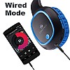 ZEBRONICS Zeb-Thunder Wireless BT Headphone Comes with 40mm Drivers, AUX Connectivity Micro SD Card (Blue with Red)