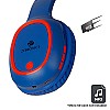 ZEBRONICS Zeb-Thunder Wireless BT Headphone Comes with 40mm Drivers, AUX Connectivity Micro SD Card (Blue with Red)