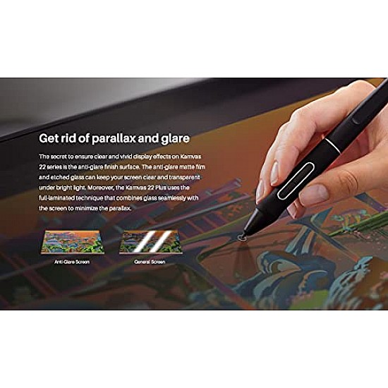 HUION KAMVAS 22 Creative Pen Display Drawing Tablet Adjustable Stand