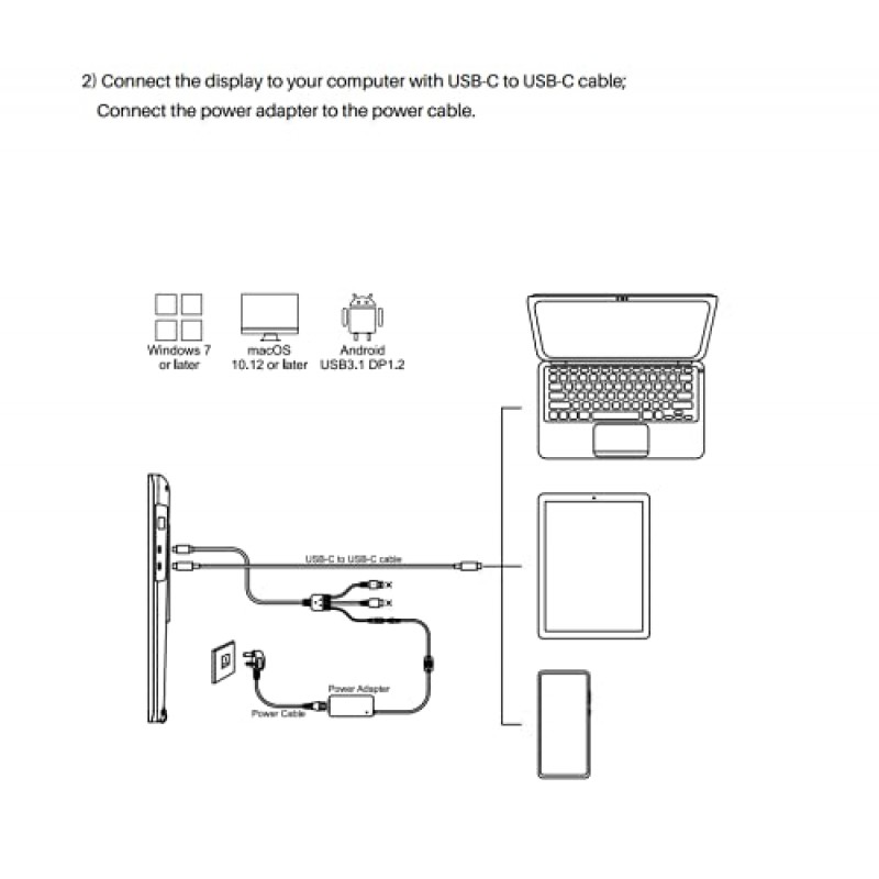 HUION KAMVAS 22 Creative Pen Display Drawing Tablet Adjustable Stand