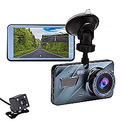 Sprugal Car Dashcam Dual Lens Front and Rear DVR Video Recorder, 170 Degree Lens, FHD 1080P IPS Screen