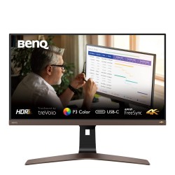 BenQ EW2880U 28 Inch 71 cms 3840 x 2160 Pixels Premium HDR IPS 4K Bezel-Less Monitor with Remote Control, AMD Free sync Black