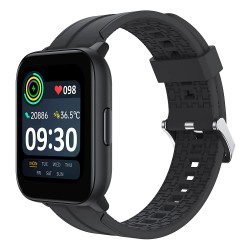 realme Techlife Smart Watch SZ100 1.69" HD Display with SpO2, Heart Rate Grey Strap, Free Size RMW2103