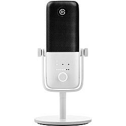 elgato Wave 3 White Premium Studio Quality USB Condenser Microphone for Streaming, Podcast