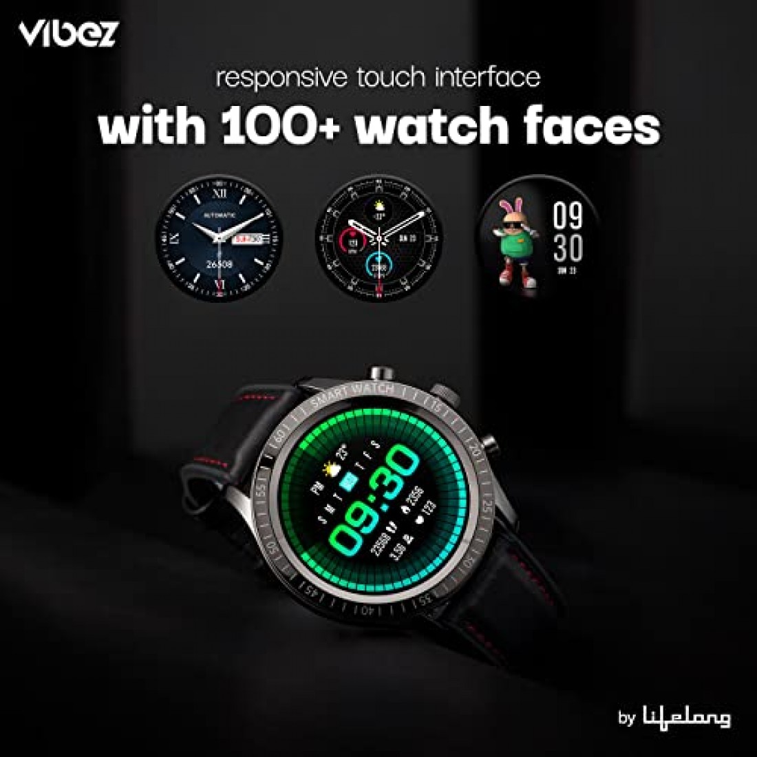 Buy Vibez by Lifelong Urbane Smartwatch with 3D UI 1.32