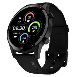 Noise NoiseFit Agile 2 Buzz Bluetooth Calling Smart Watch with 1.28 TFT Display,Dual Button in-Built Mic & Speaker, 100 Watch Faces-Jet Black