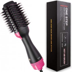 Airtree Hot Air Brush 3 in 1 One Step Hair Dryer and Styler Volumizer for Straightening, Curling 