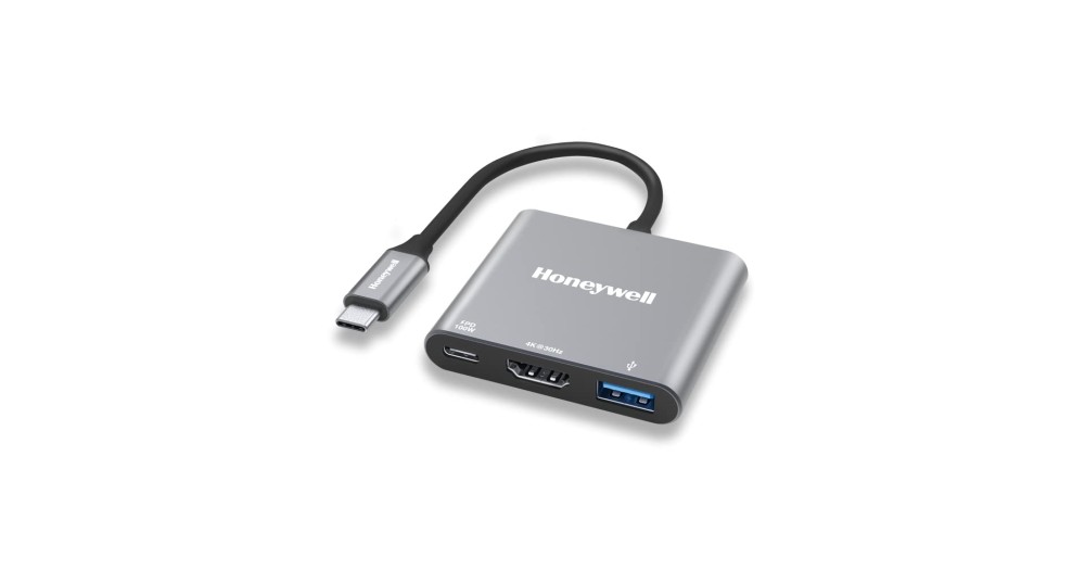 High Speed Adapter Honeywell High-Speed 3-in-1 Type C to HDMI Adapter, PD Charging ...