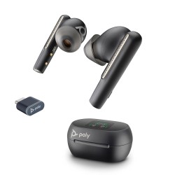 Poly (Plantronics) Voyager Free 60+ Uc Tws Earbuds, Anc, Smart Charge Case Up to 16.5 Hours Black