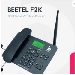 Beetel F2K GSM Fixed Wireless Landline Phone, LCD Display, Supports Quad Band (Black)