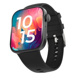 CrossBeats Ignite GRIT Smart Watch, 1.83 AMOLED Display with Advanced Bluetooth Calling Black