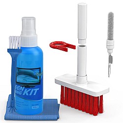 Sounce 8 in 1 Soft Brush Cleaning Tools Kit for Keyboard, Earphone, Laptop, Camera & Lens, LED 