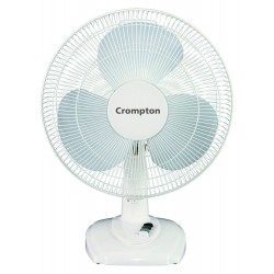 Crompton Hiflo Eva 400 mm Silent Operation 3 Blade Table Fan Opal White